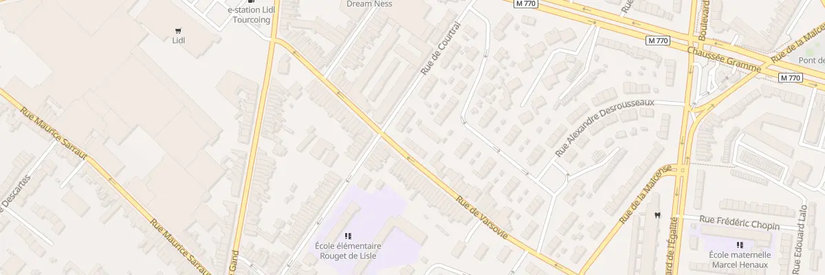 Plan du 124 Rue de Varsovie à Tourcoing