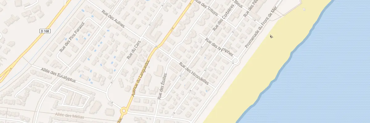 Plan du 26 Rue des Corbieres (Plage) à Narbonne