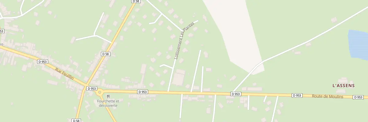 Plan du 25 Lot des Plantes à Saint-Menoux
