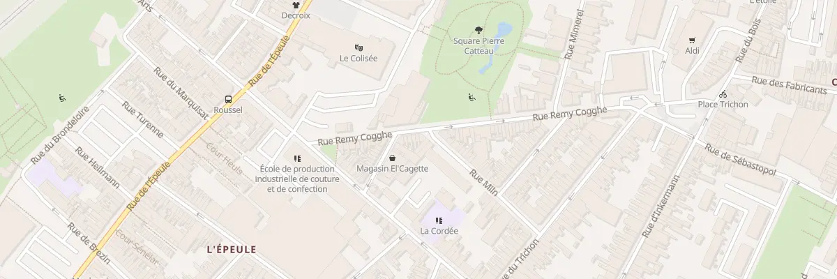 Plan du 69 Rue Rémy Cogghe à Roubaix