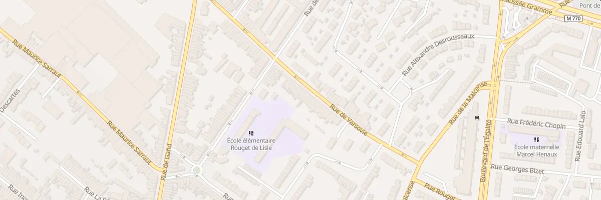 Plan du 91 Rue de Varsovie à Tourcoing