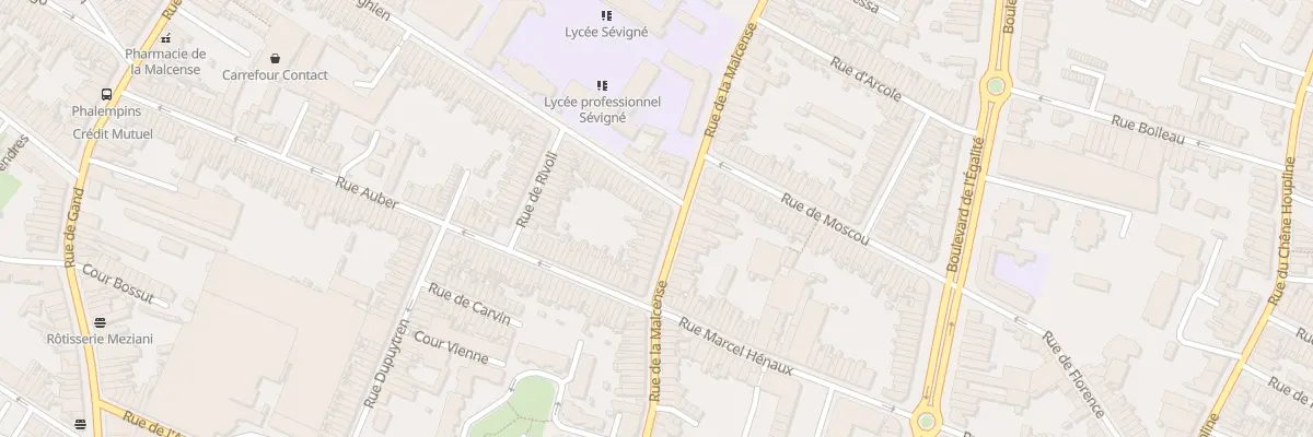 Plan du 119 Rue de la Malcense à Tourcoing