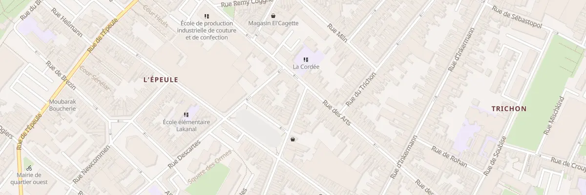 Plan du 4 Rue d’Isly à Roubaix