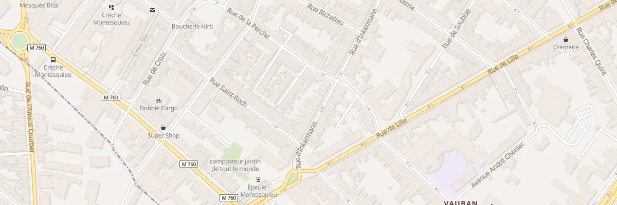 Plan du 156 Rue D’Inkermann à Roubaix
