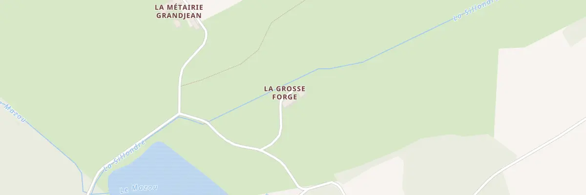 Plan du 90 La Grosse Forge à Chasnay