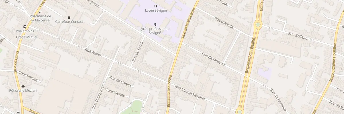 Plan du 121 Rue de la Malcense à Tourcoing
