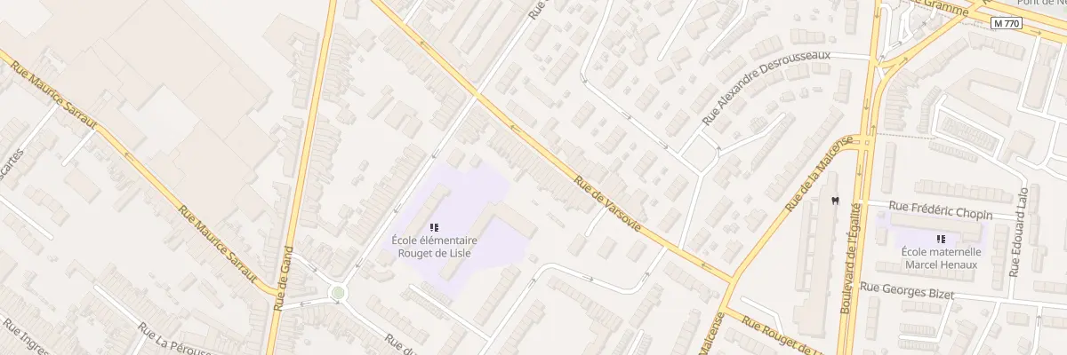 Plan du 85 Rue de Varsovie à Tourcoing