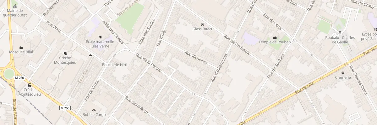 Plan du 21 Rue Richelieu à Roubaix