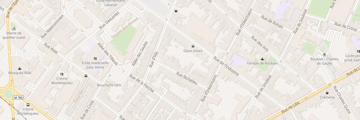 Plan du 30 Rue Richelieu à Roubaix
