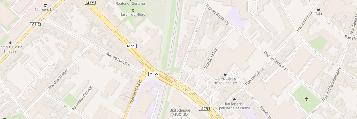 Plan du 9 Rue de Cassel à Roubaix