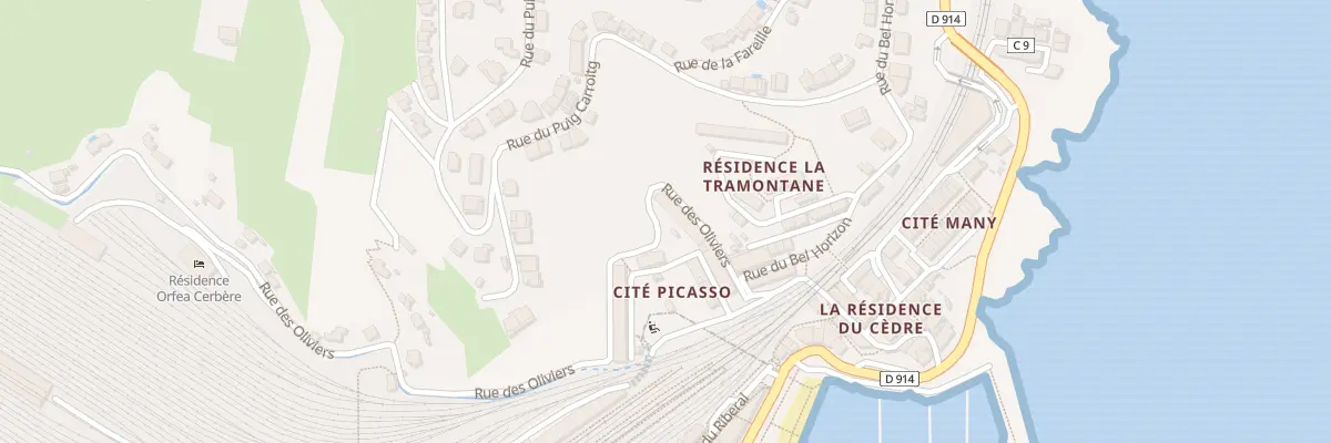 Plan du 221 La Ville à Cerbère