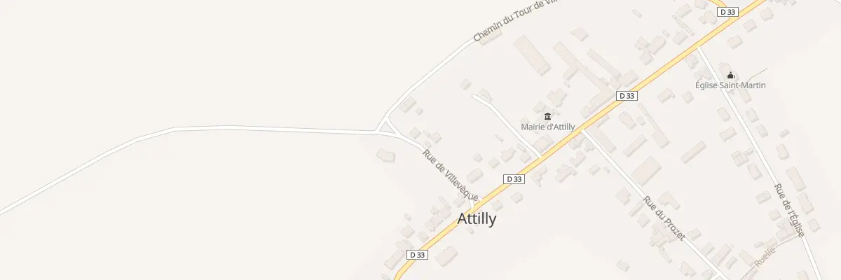 Plan du 3 Rue de Villevèque à Attilly