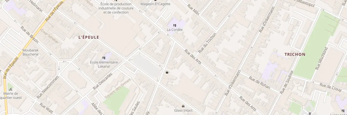 Plan du 7 Rue d’Isly à Roubaix