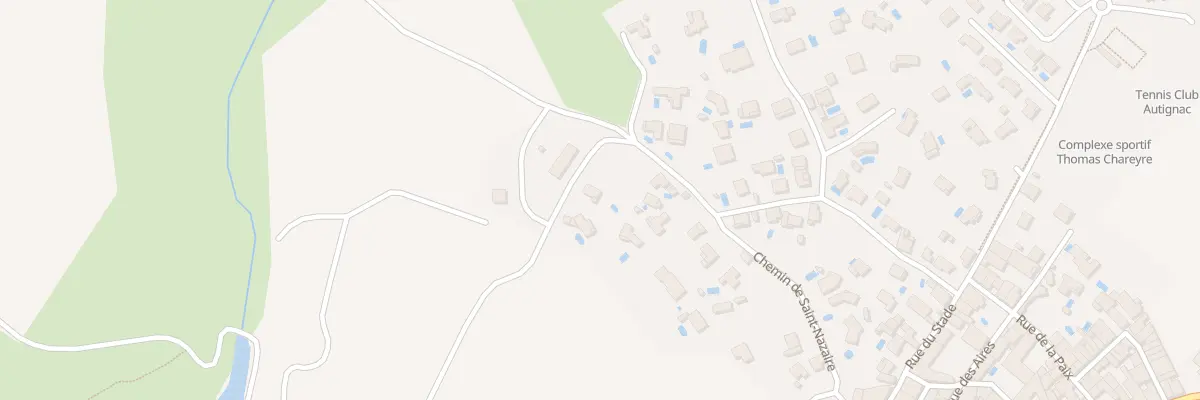 Plan du 3 Che du Barrage à Autignac