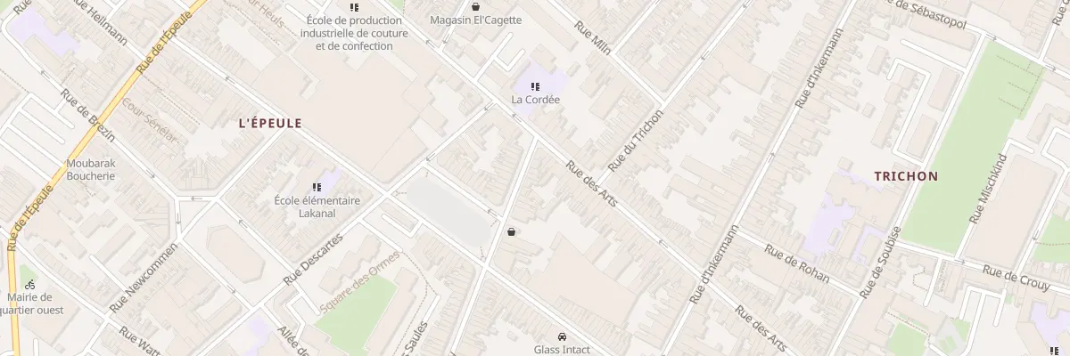 Plan du 5 Rue d’Isly à Roubaix