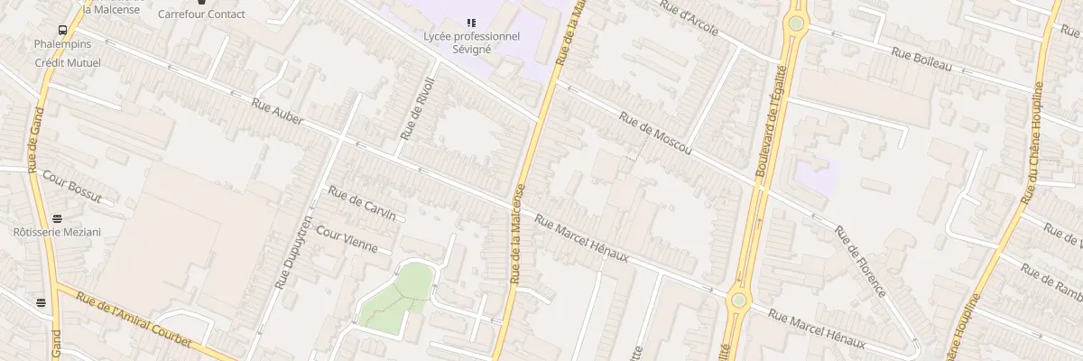 Plan du 110 Rue de la Malcense à Tourcoing