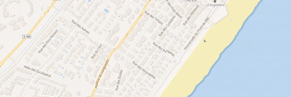 Plan du 20 Rue des Corbières (plage) à Narbonne