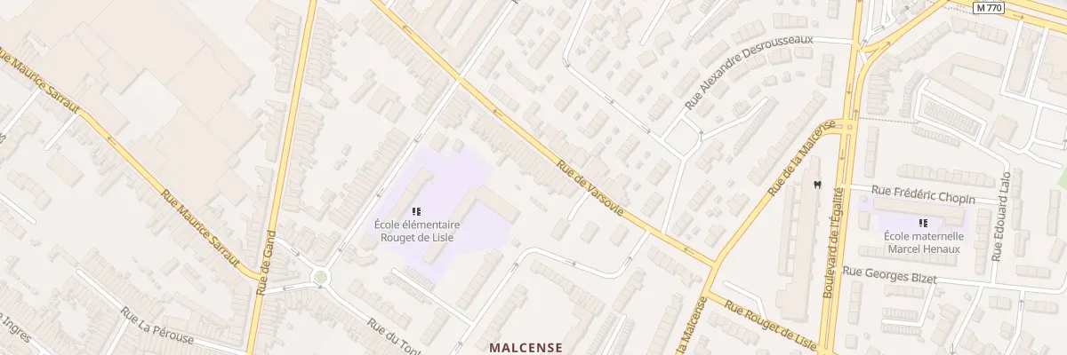 Plan du 75 Rue de Varsovie à Tourcoing