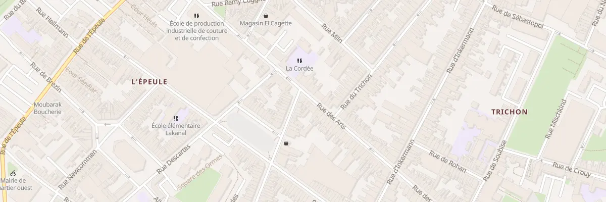 Plan du 101 Rue des Arts à Roubaix