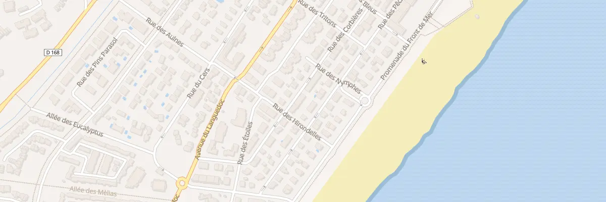 Plan du 25 Rue des Corbieres (Plage) à Narbonne