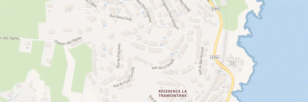 Plan du 21 Rue de la Fareille à Cerbère