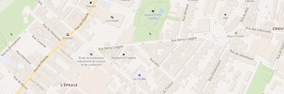 Plan du 65 Rue Rémy Cogghe à Roubaix