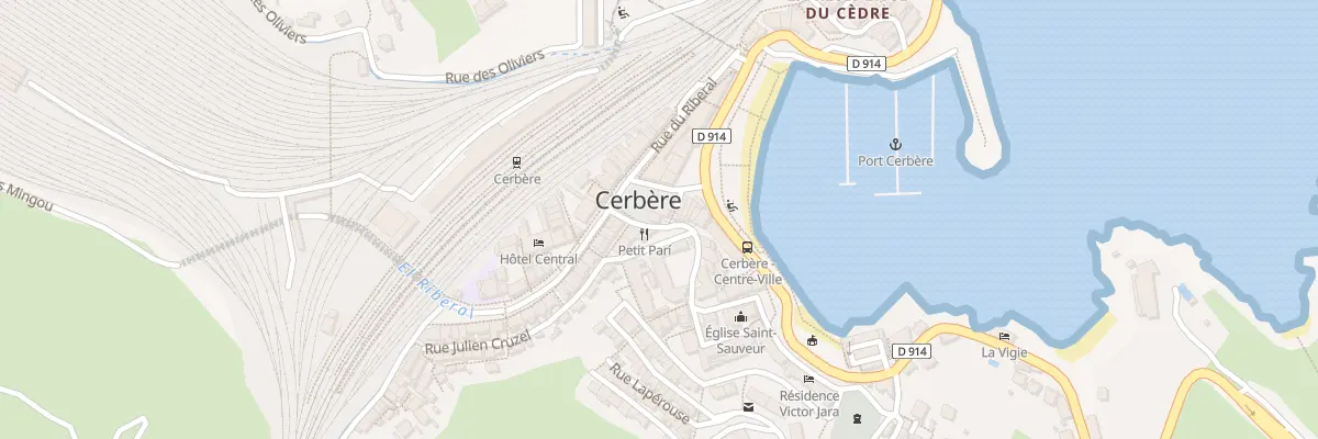 Plan du 121 La Ville à Cerbère