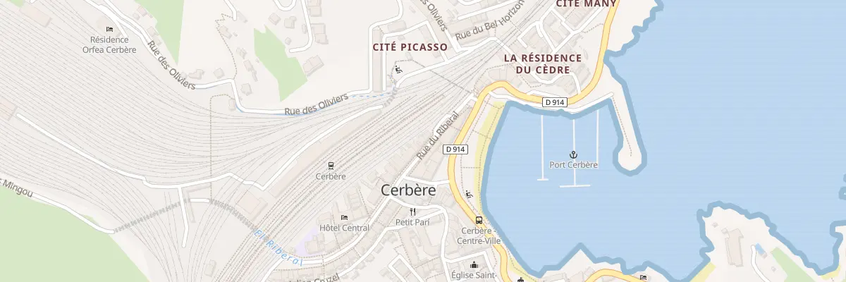 Plan du 15 Rue du Riberal à Cerbère