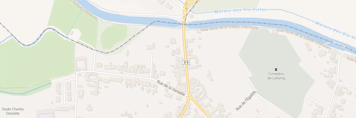 Plan du 449 Rue des Poilus à Lallaing
