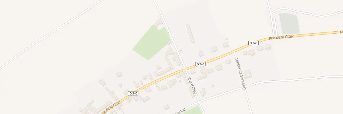 Plan du 333 Rue de la Croix à Haynecourt