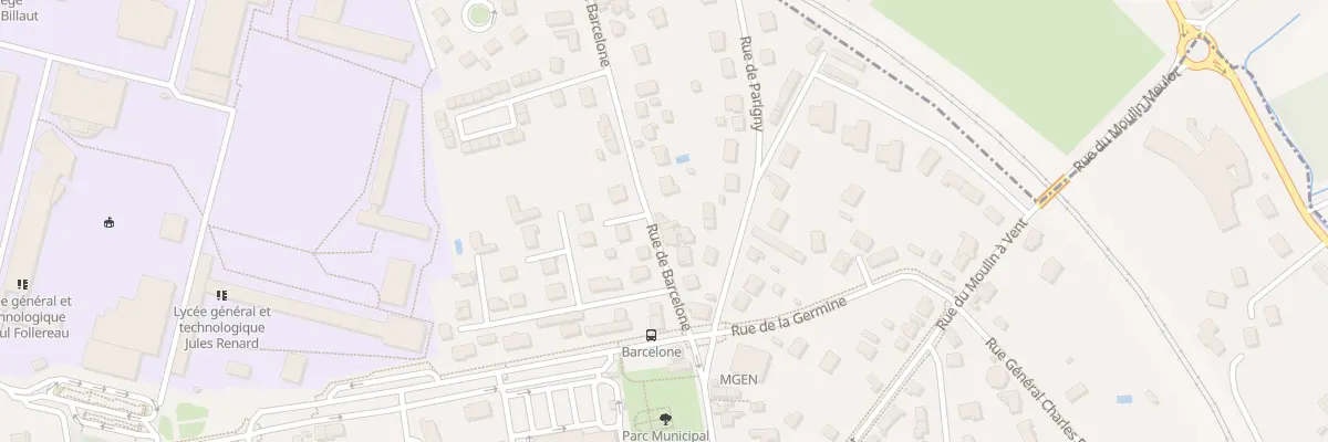 Plan du 10 Rue de Barcelone à Nevers