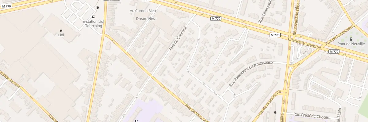 Plan du 33 Rue Victor Capart à Tourcoing