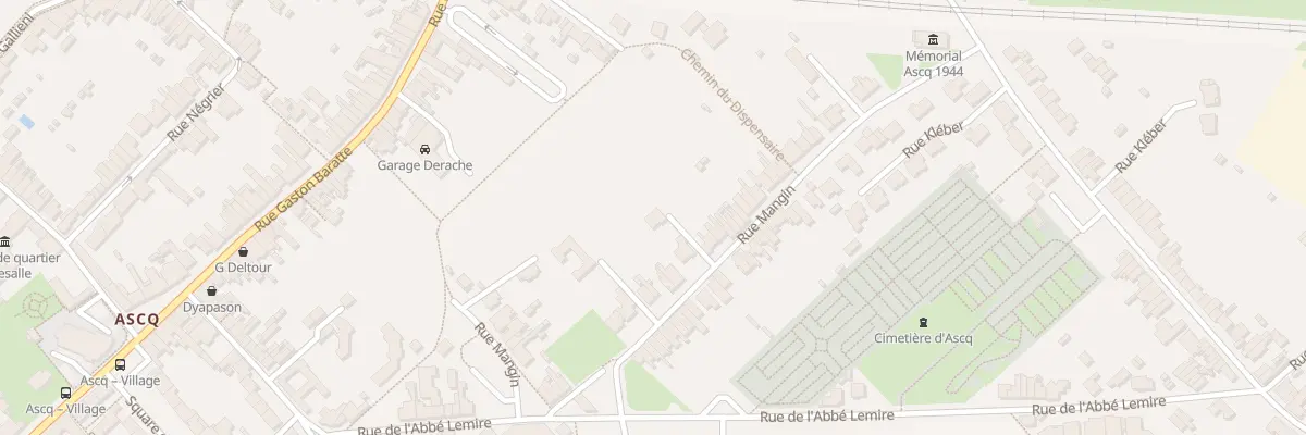Plan du 33 Rue Mangin à Villeneuve-d’Ascq