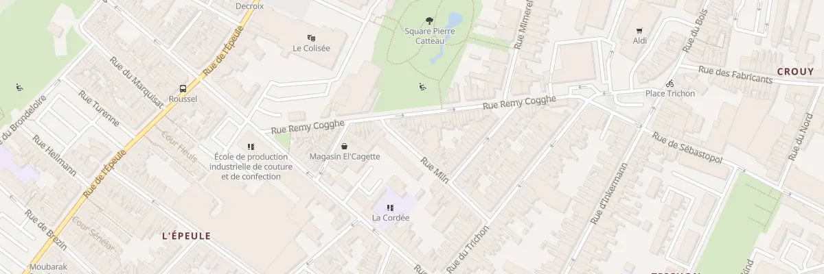 Plan du 40 Rue Miln à Roubaix