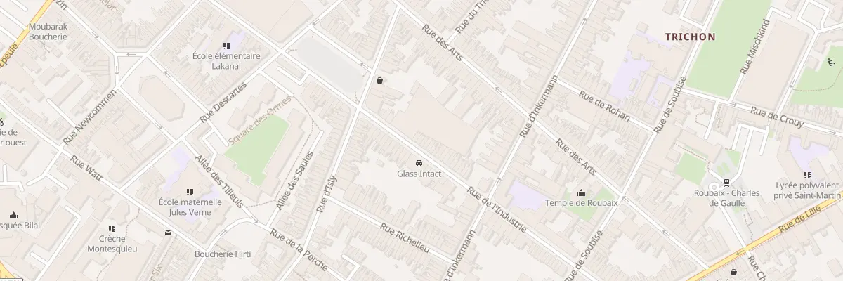Plan du 68 Rue de l’Industrie à Roubaix