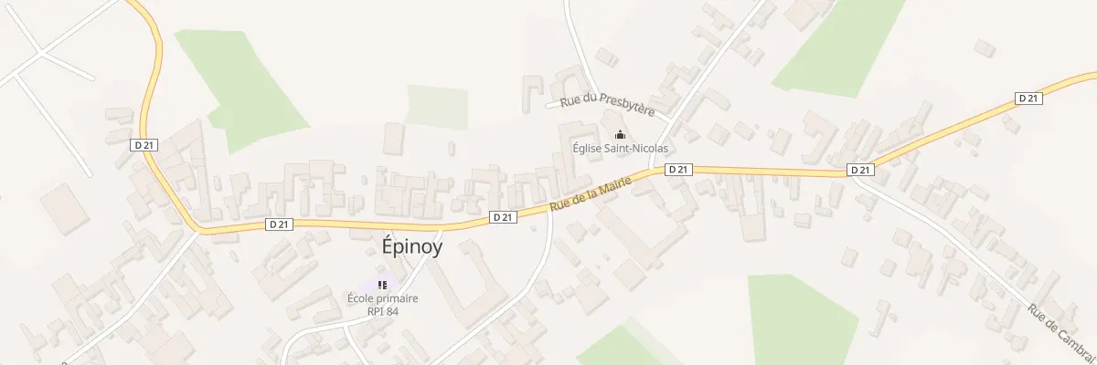 Plan du 39 Rue de la Mairie à Épinoy