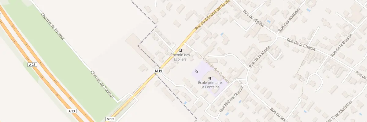 Plan du 58 Rue du Gen de Gaulle à Péronne-en-Mélantois