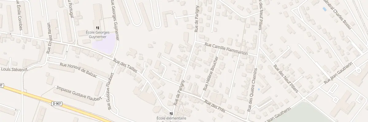 Plan du 48 Rue de Parigny à Nevers