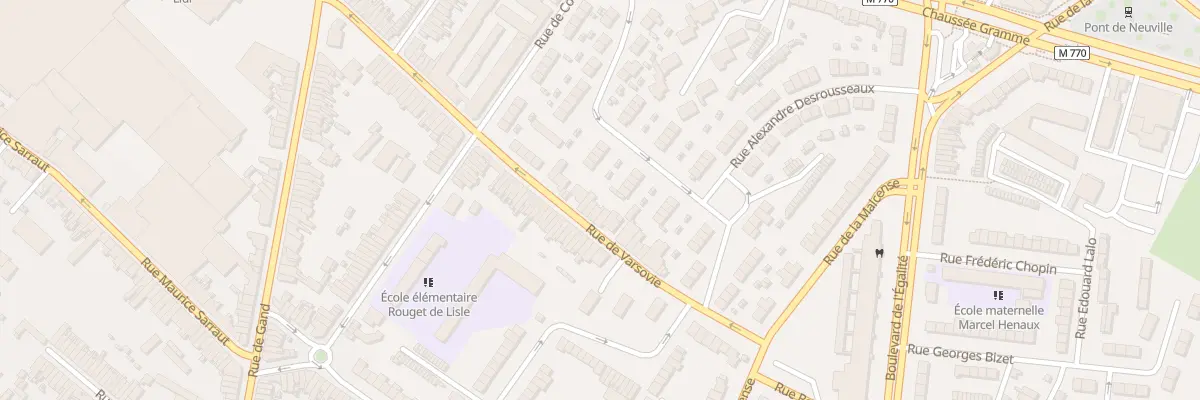 Plan du 90 Rue de Varsovie à Tourcoing