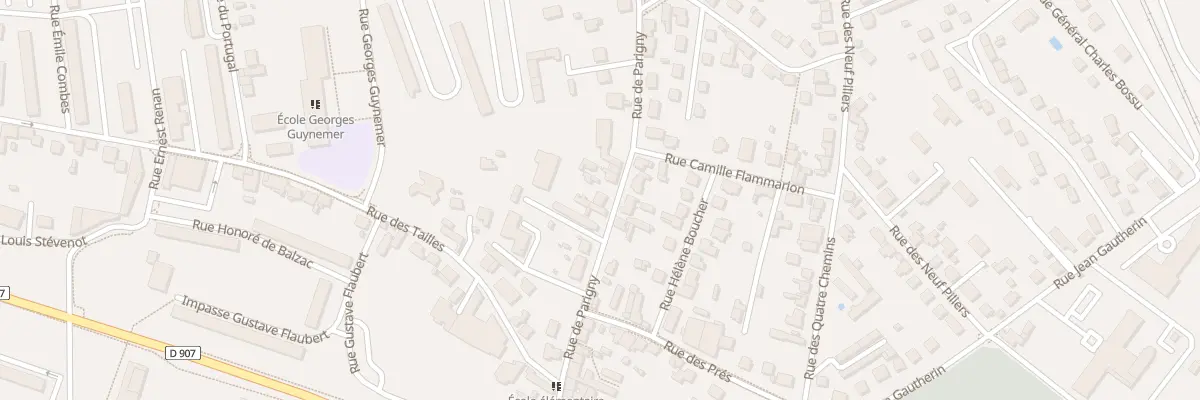 Plan du 50 Rue de Parigny à Nevers