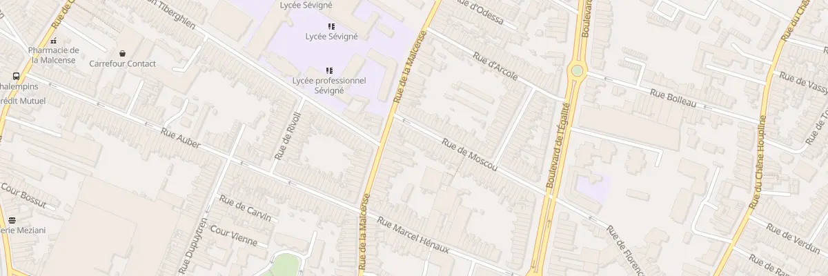 Plan du 8 Rue de Moscou à Tourcoing