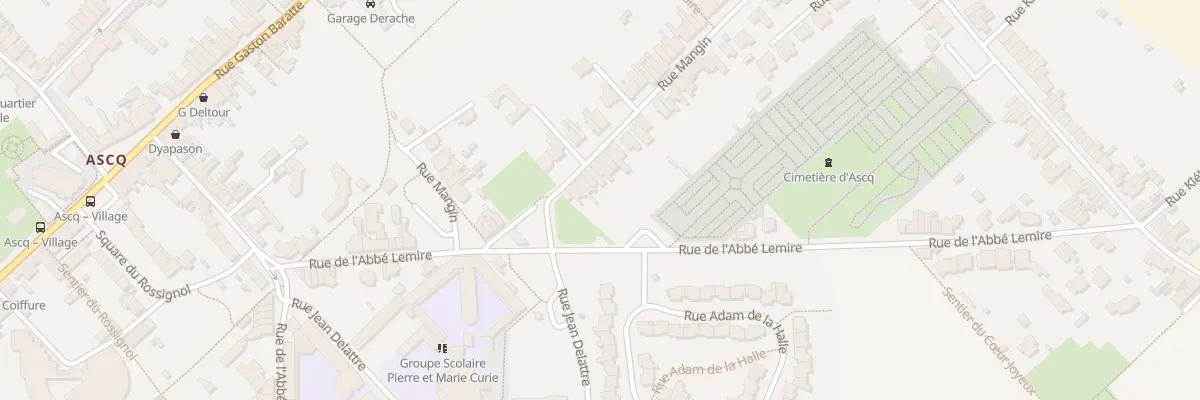 Plan du 10 Rue Mangin à Villeneuve-d’Ascq
