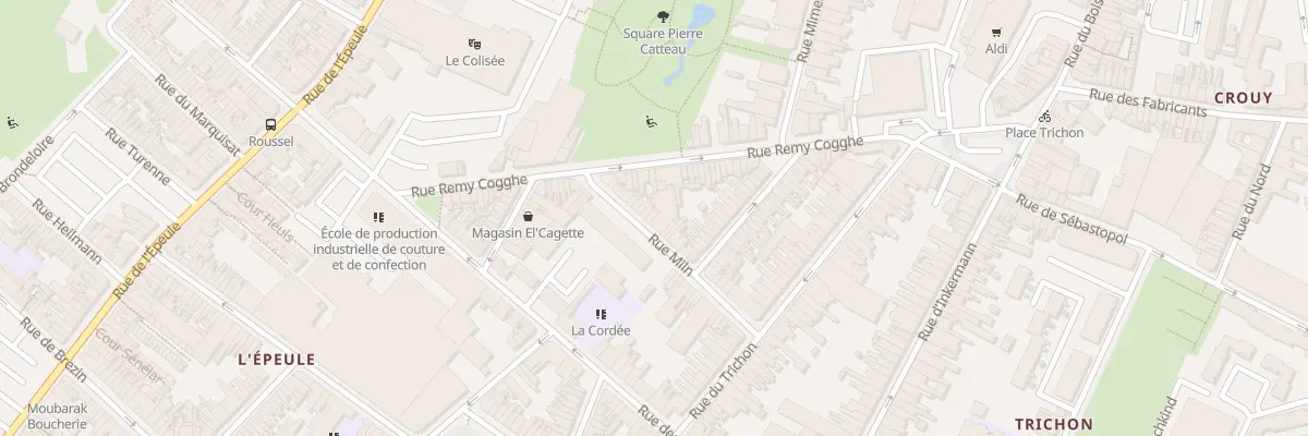 Plan du 32 Rue Miln à Roubaix