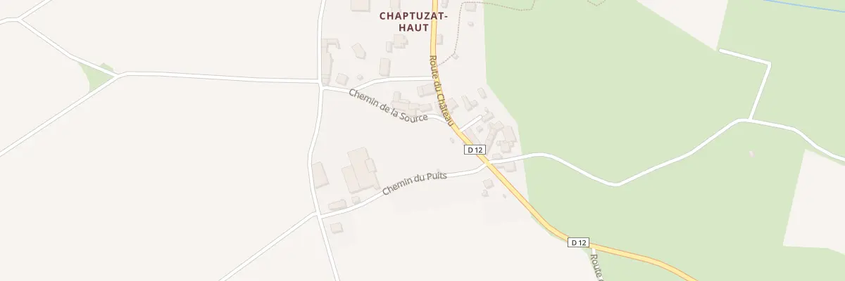 Plan du 1 Che de la Source à Chaptuzat