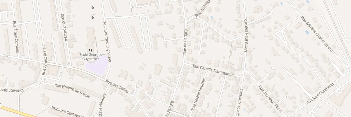 Plan du 54 Rue de Parigny à Nevers