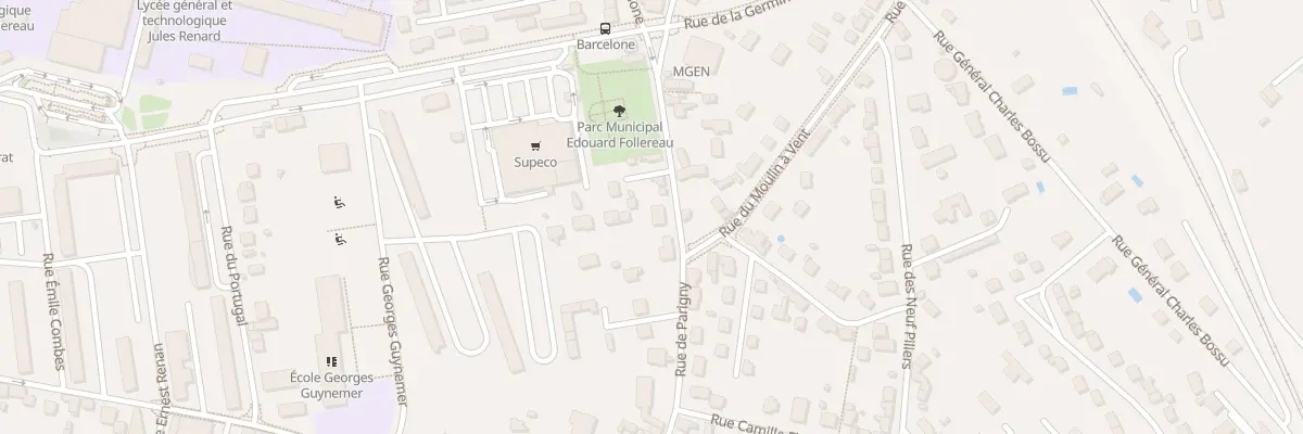 Plan du 72 Rue de Parigny à Nevers