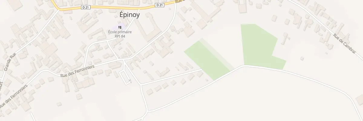 Plan du 5 Vche Vieux Chem de Cambrai à Épinoy