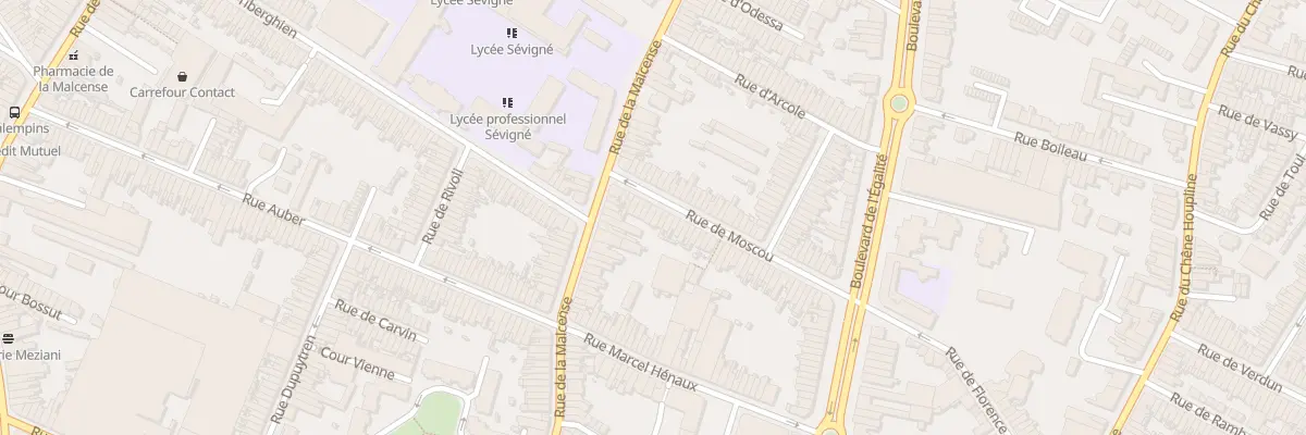 Plan du 12 Rue de Moscou à Tourcoing