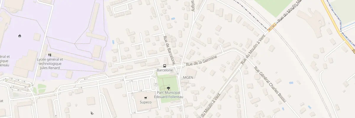 Plan du 82 Rue de Parigny à Nevers