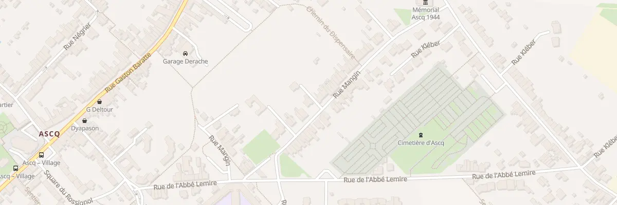 Plan du 35 Rue Mangin à Villeneuve-d’Ascq